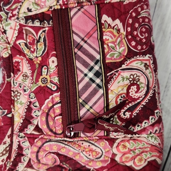Vera Bradley paisley pink shoulder purse - Picture 5 of 11